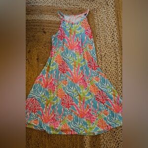 Lily Pulitzer Vibrant Coral Reef Print Dress